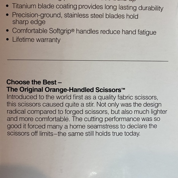 FISKARS Everyday Non-Stick Titanium Blade Coating Scissors, 8” - Factory Sealed - Picture 6 of 8